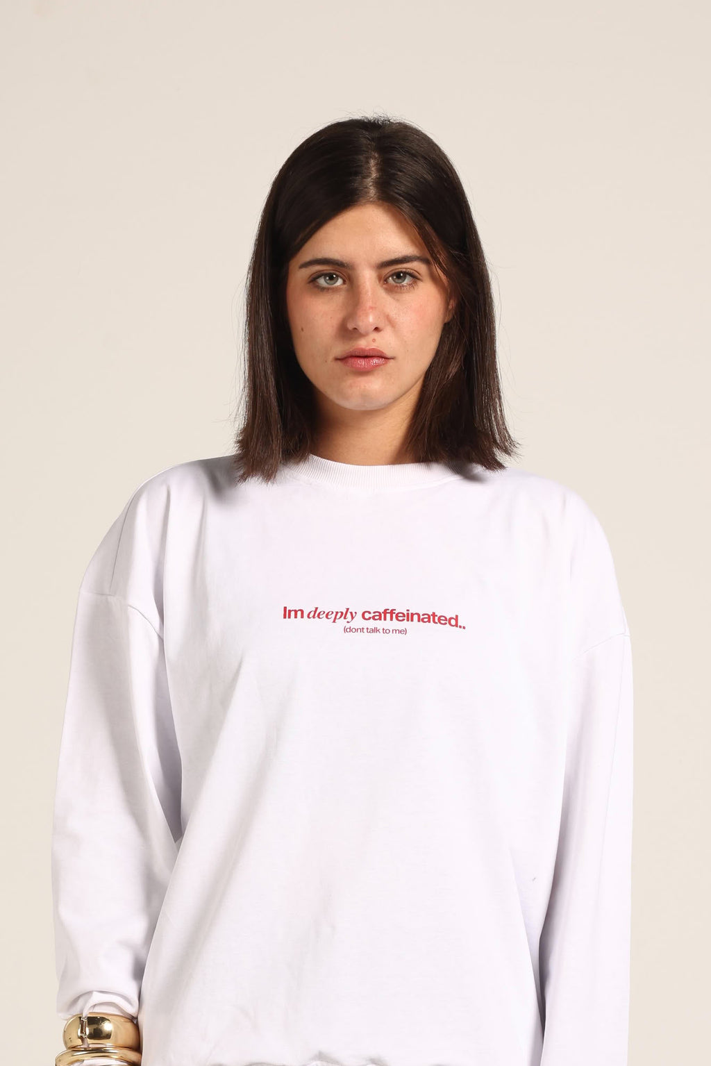 Long Sleeve T-Shirt -  Decaf is a Crime