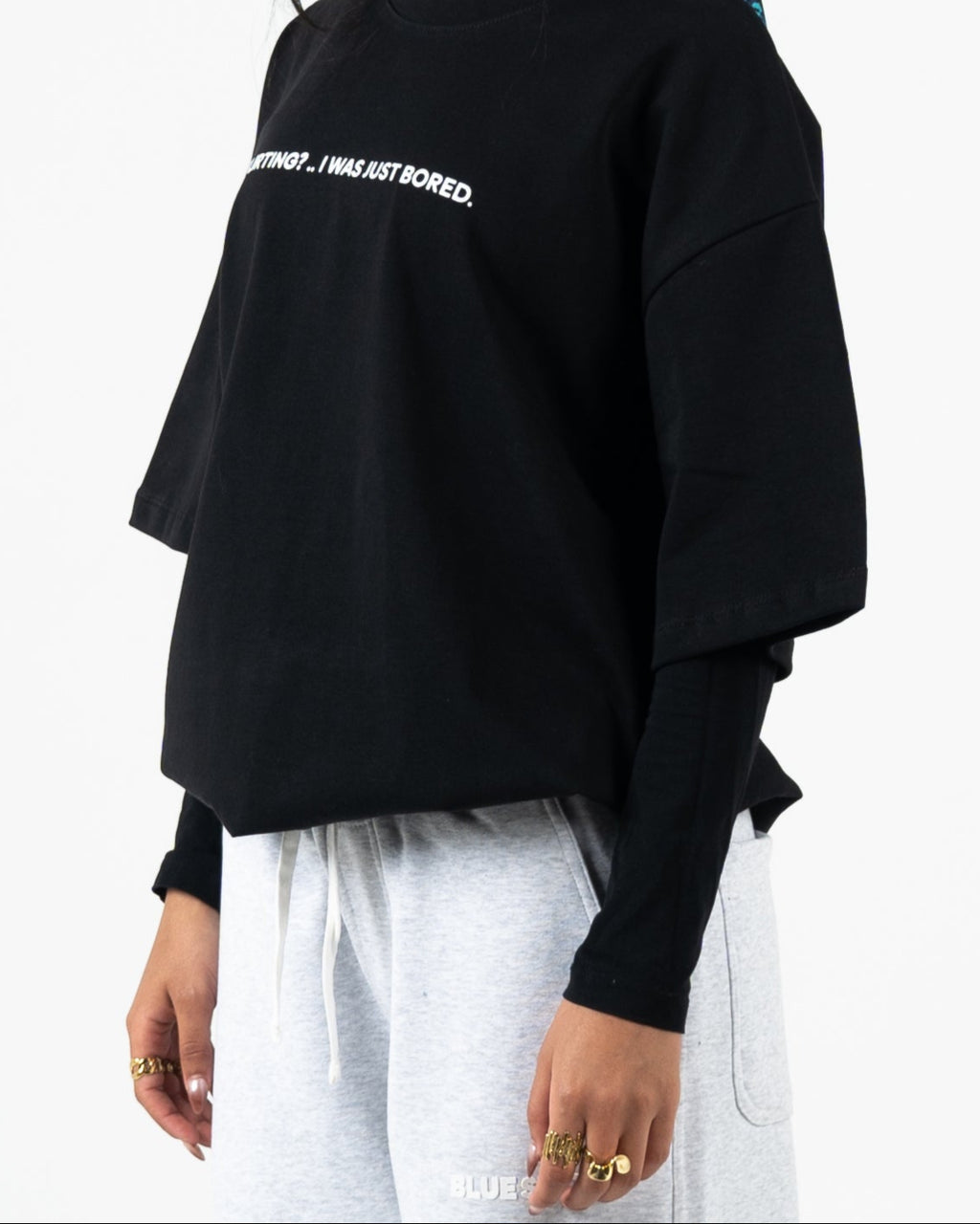 Oversized box fit "just bored"