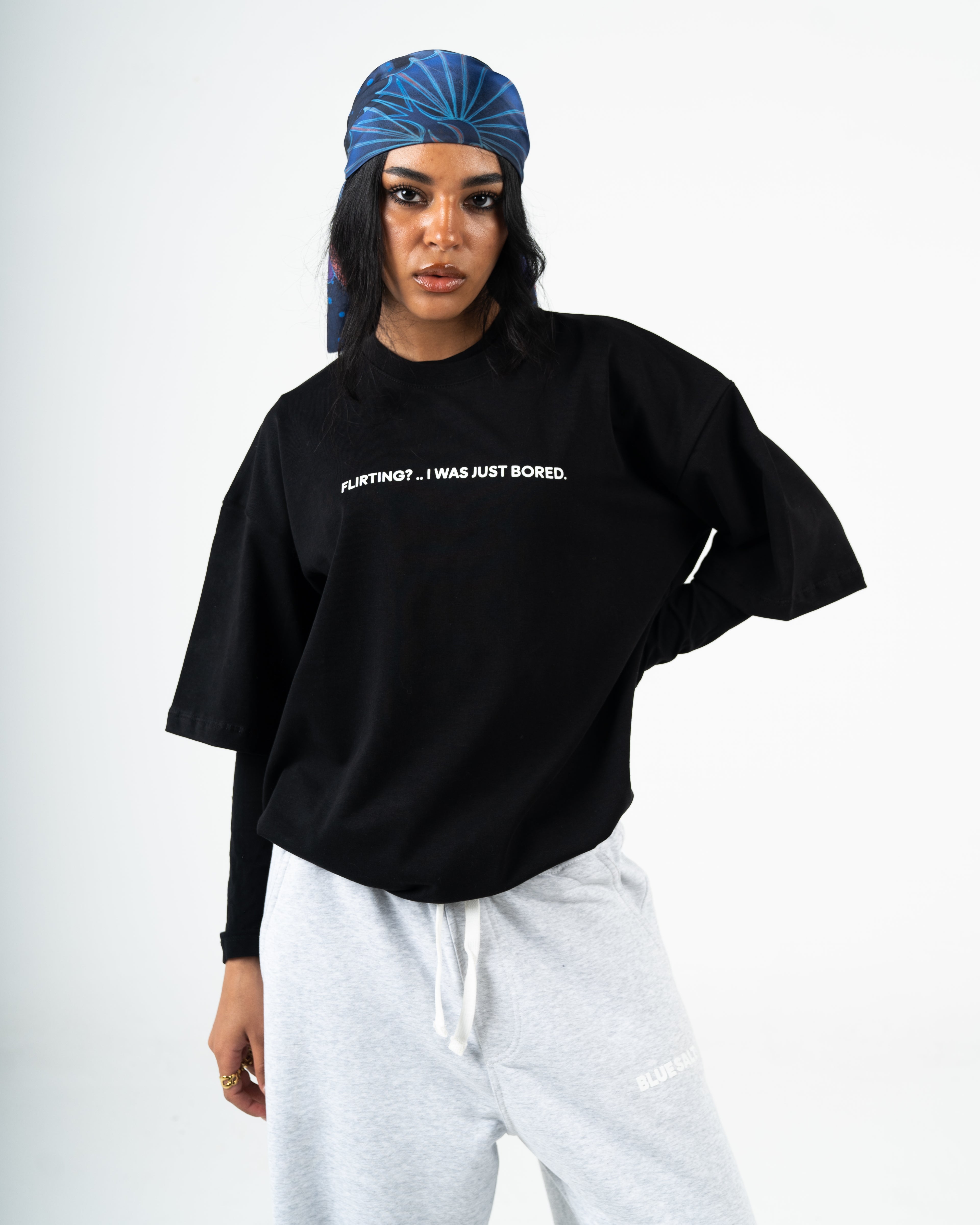 Oversized box fit "just bored"