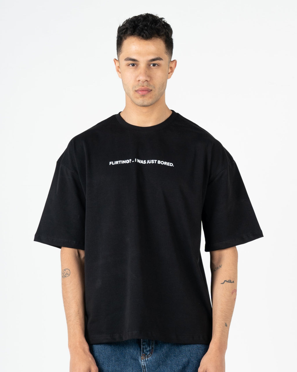 Oversized box fit "just bored"