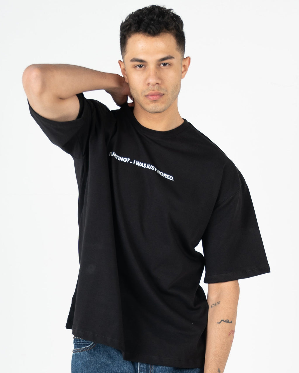 Oversized box fit "just bored"