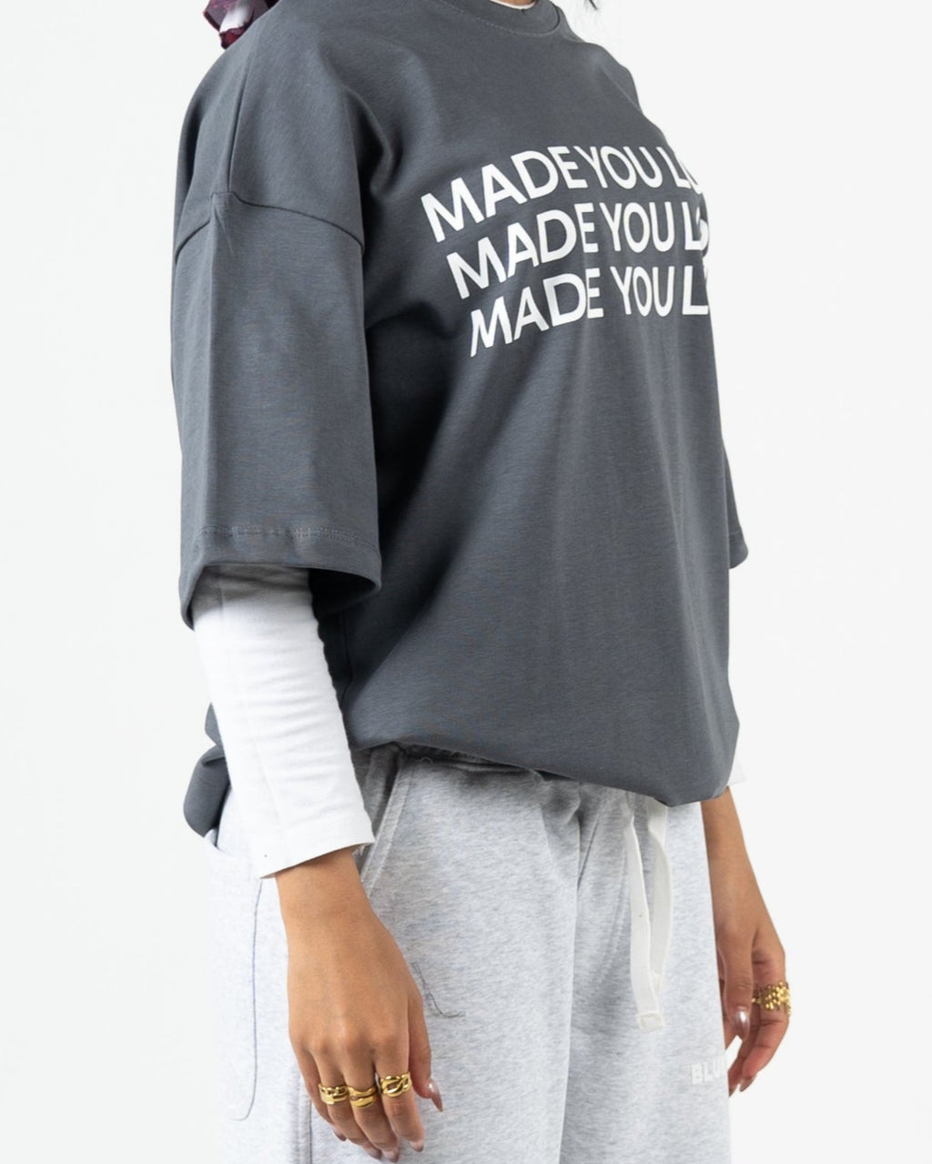 Oversized box fit "made you look"