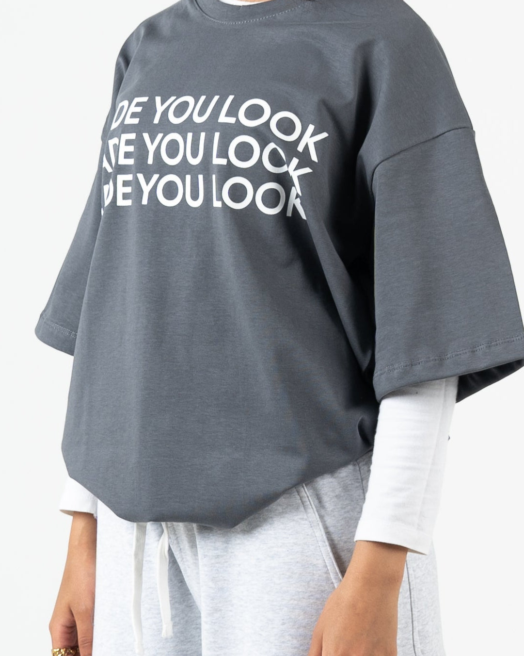 Oversized box fit "made you look"