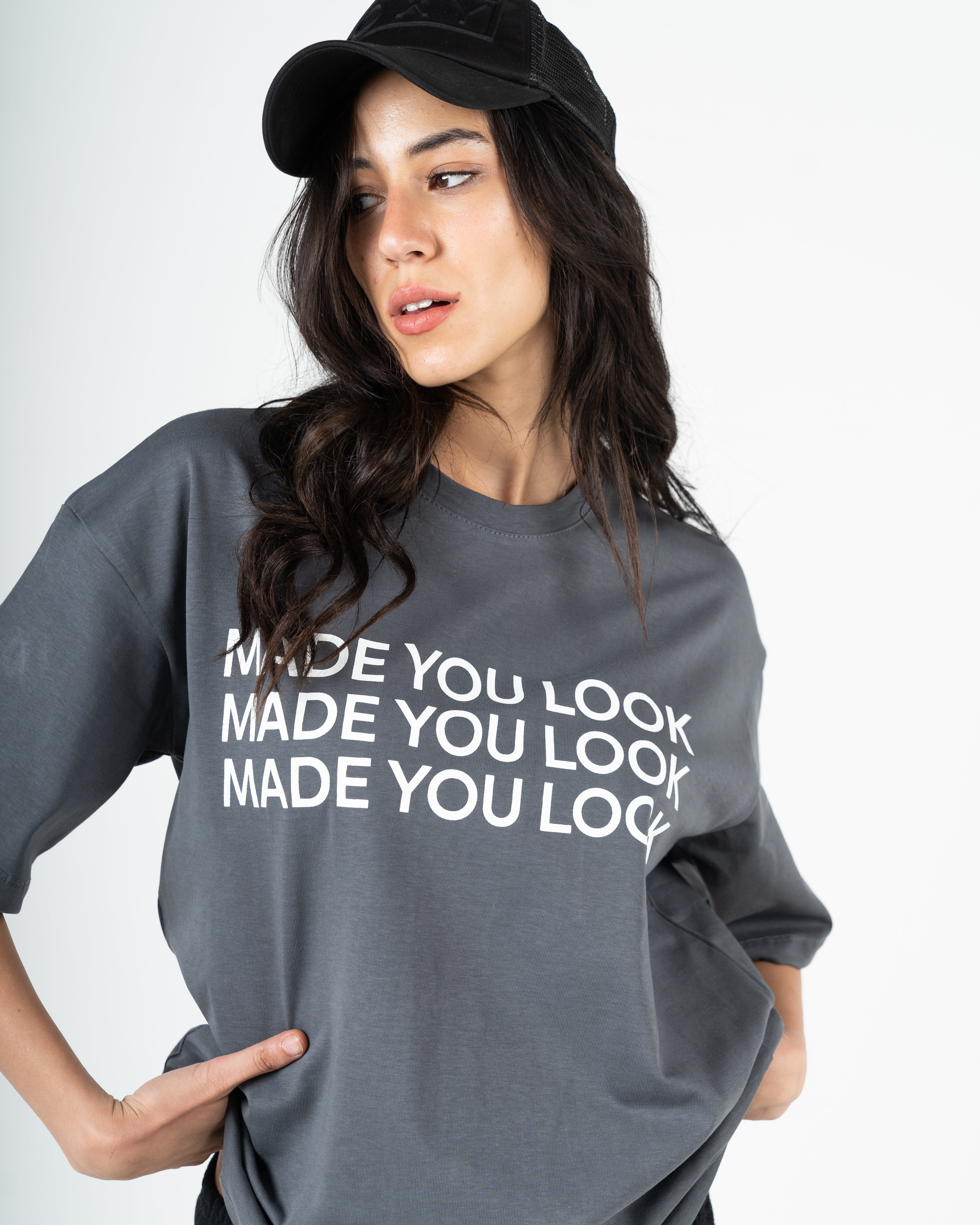 Oversized box fit "made you look"