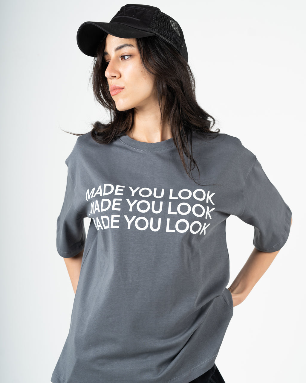 Oversized box fit "made you look"