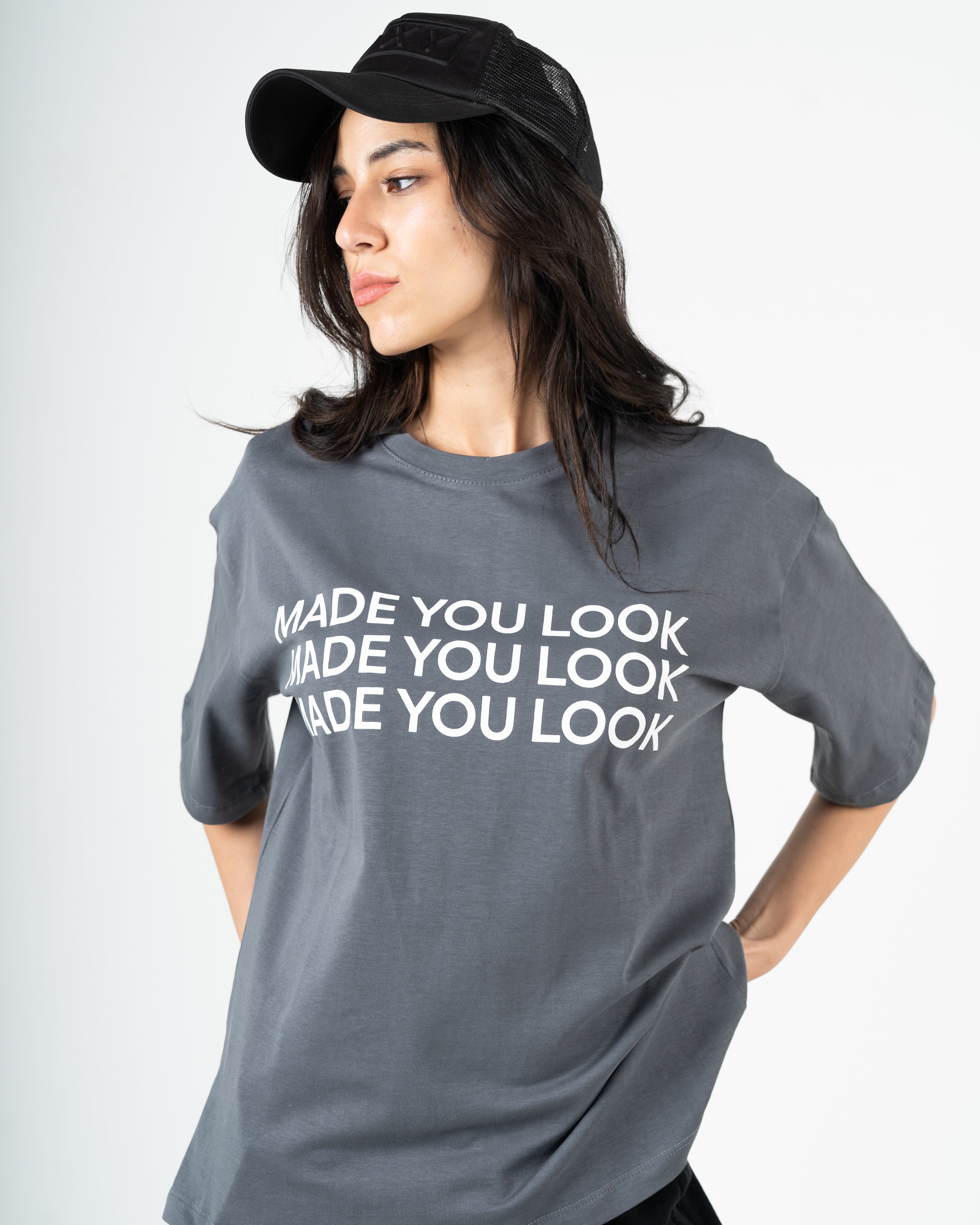 Oversized box fit "made you look"