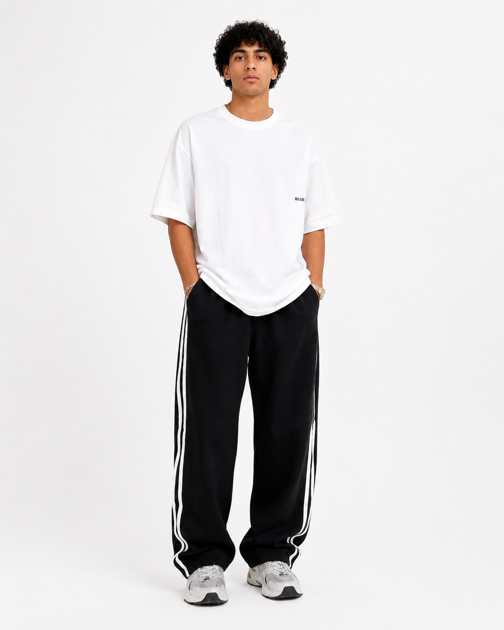 Striped Sweatpants "Black"