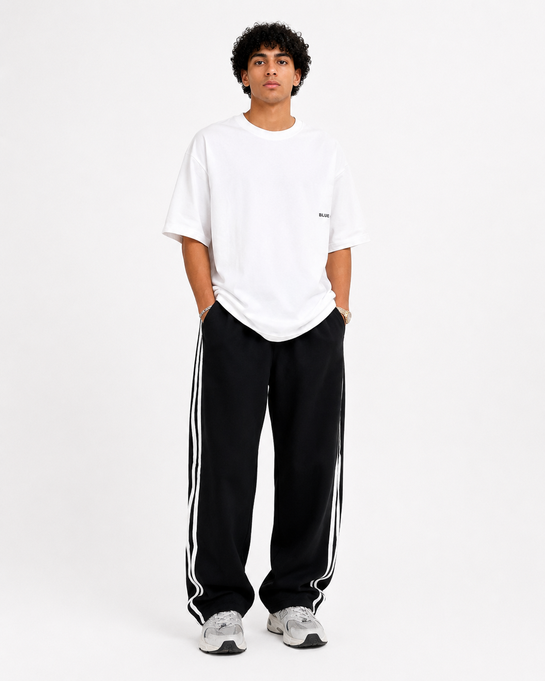 Striped Sweatpants "Black"