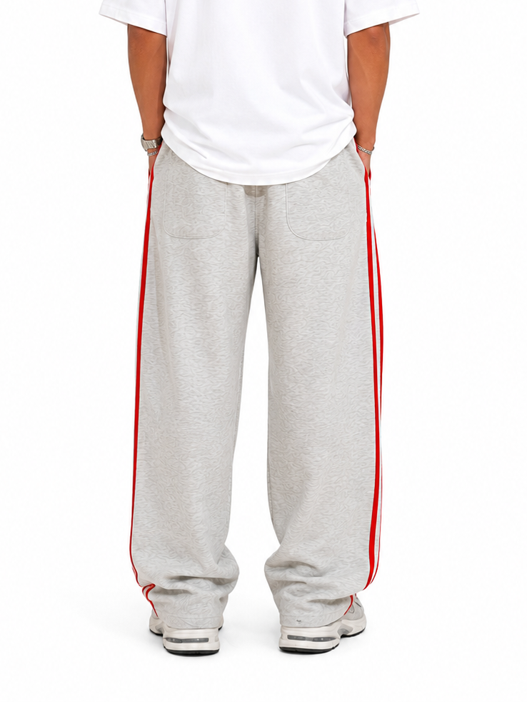Striped Sweatpants "Light Grey"