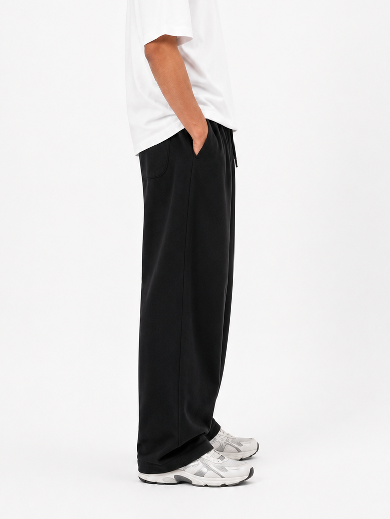 Pleated Sweatpants "Black"