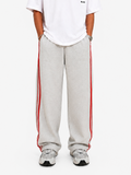 Striped Sweatpants "Light Grey"