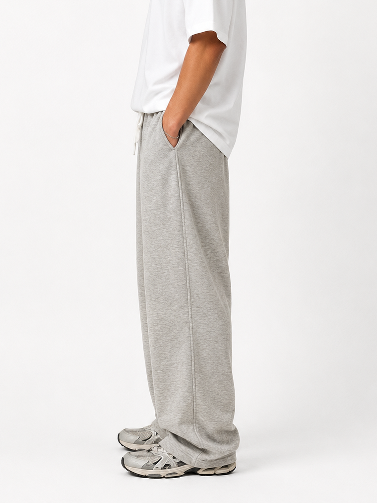 Pleated Sweatpants "Light Grey"
