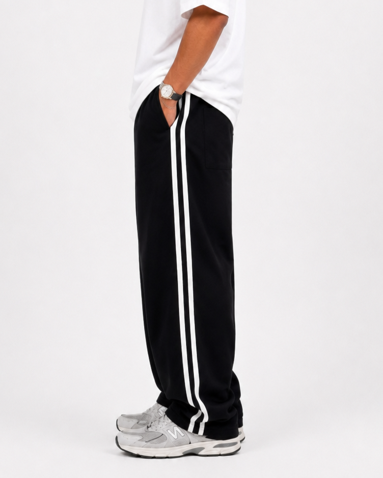 Striped Sweatpants "Black"