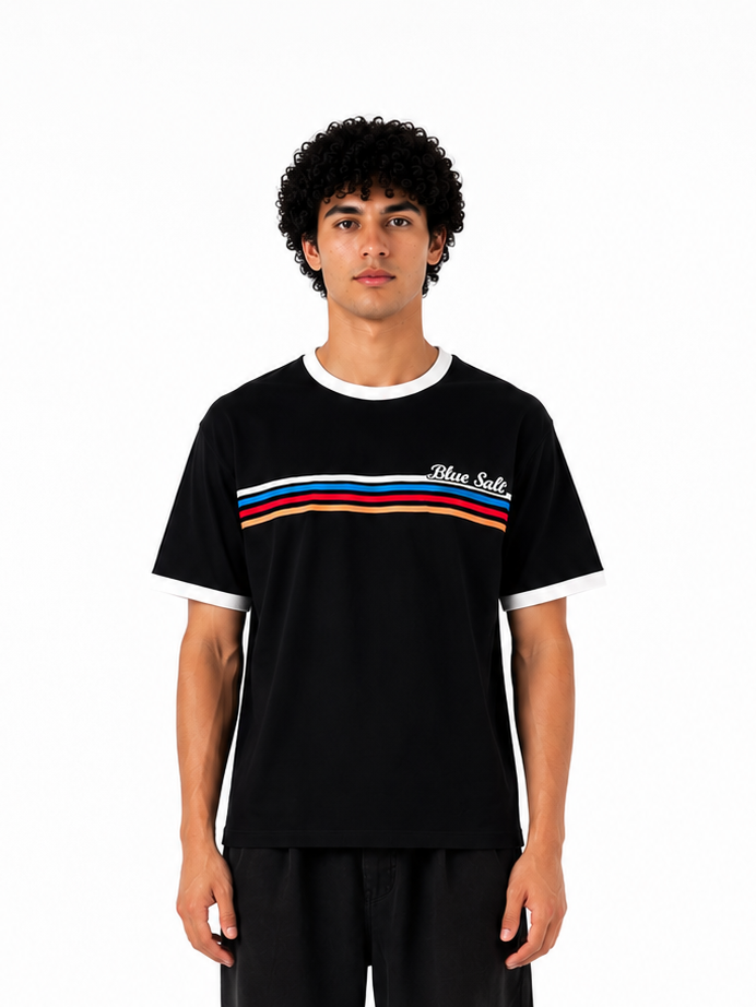 Striped Color Ring T-Shirt