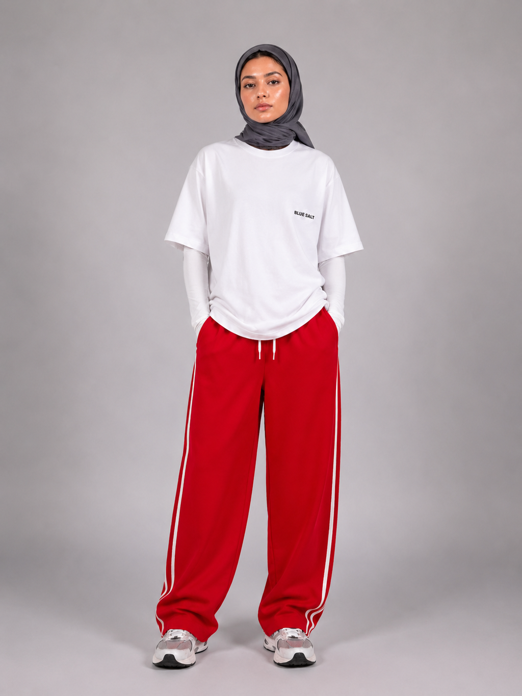 Striped Sweatpants "Red"