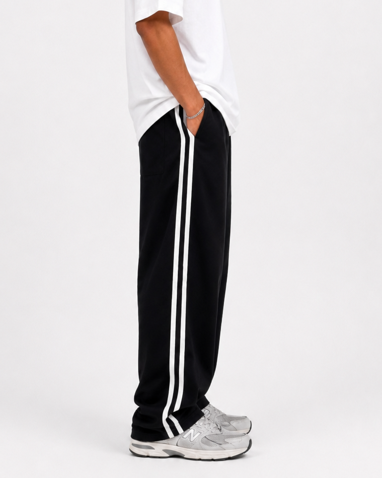 Striped Sweatpants "Black"