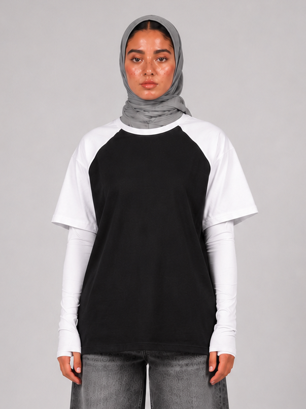 Color Block Raglan T-Shirt