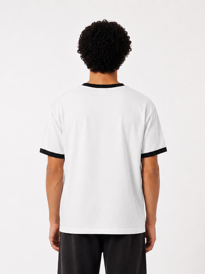 Striped Color Ring T-Shirt "White"