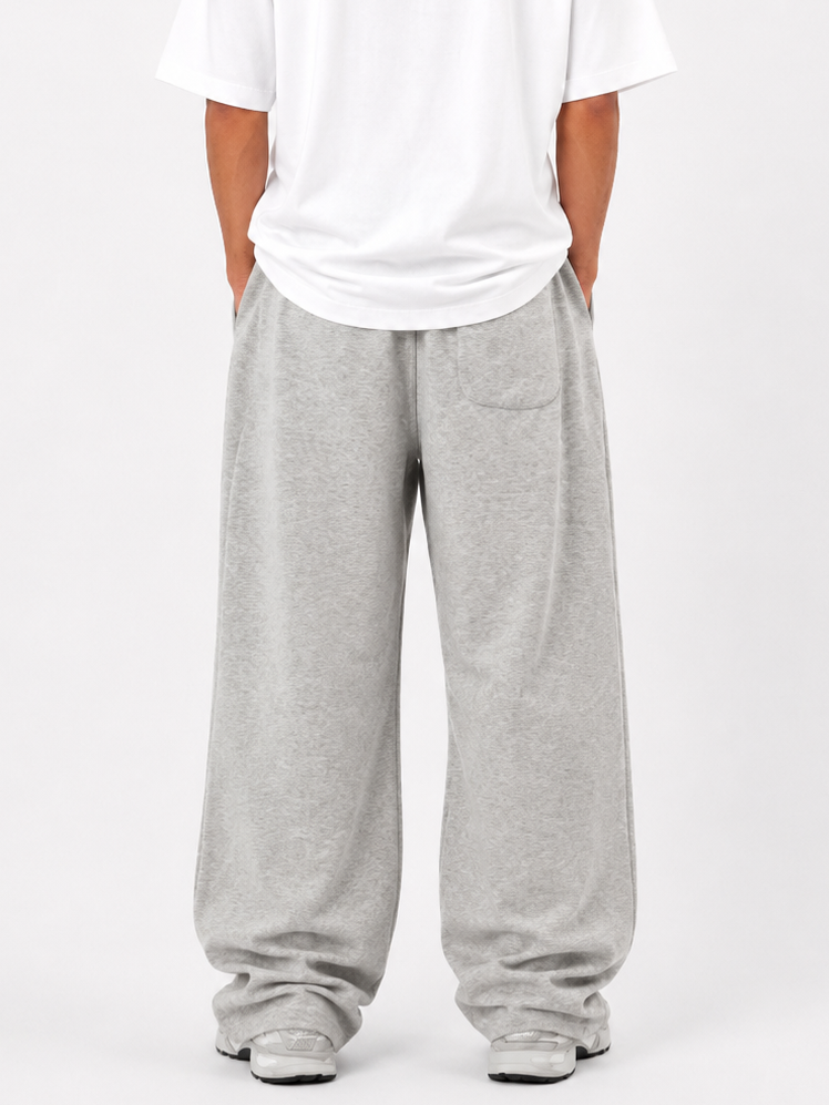 Pleated Sweatpants "Light Grey"